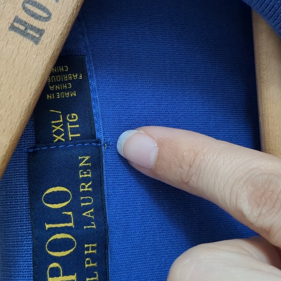 Ralph Lauren Men's Short Sleeve Polo in Blue XXL - Picture 4 of 10